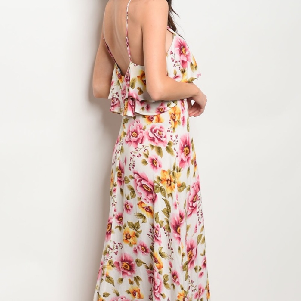 Off white floral maxi - Dress - Picture 3 of 3